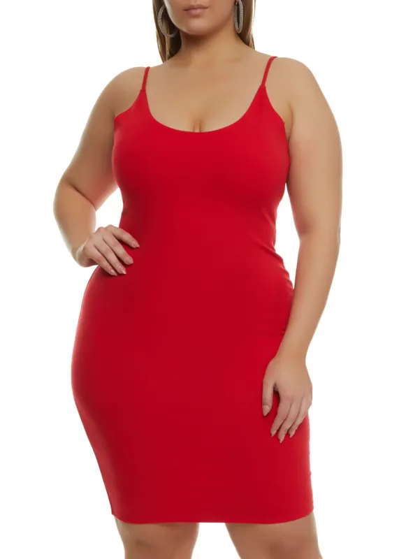Plus Size Snatched Midi Cami Dress sold by Rainbow