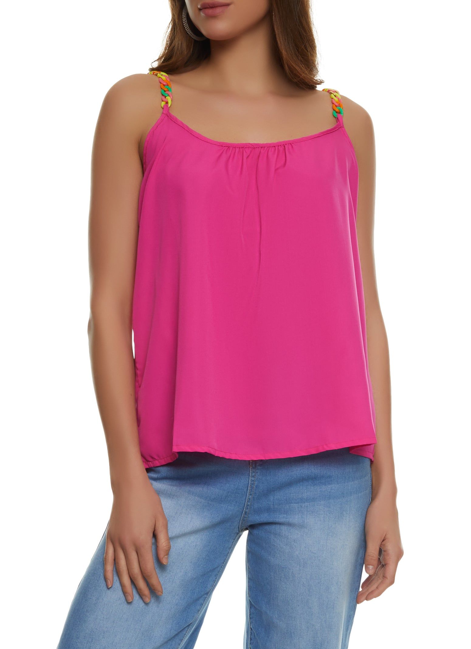 Chain Strap Camisole Top sold by Rainbow
