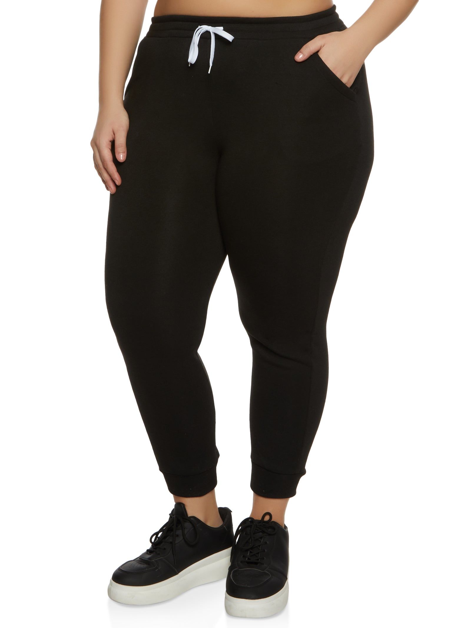 Plus Size High Waist Pocket Joggers sold by Rainbow