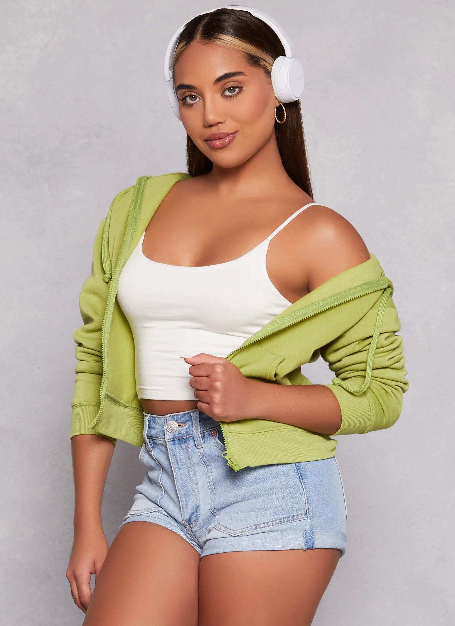 Fleece Zip Front Hooded Sweatshirt sold by Rainbow