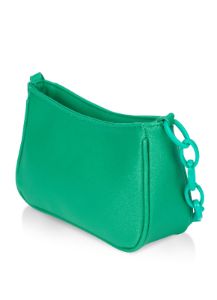 Faux Leather Chain Strap Detail Shoulder Bag sold by Rainbow