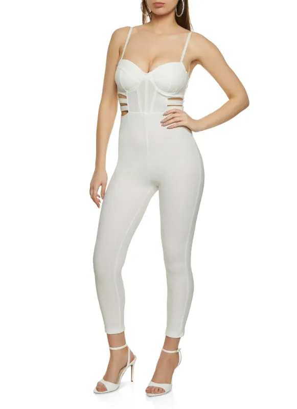 Caged Side Jumpsuit sold by Rainbow