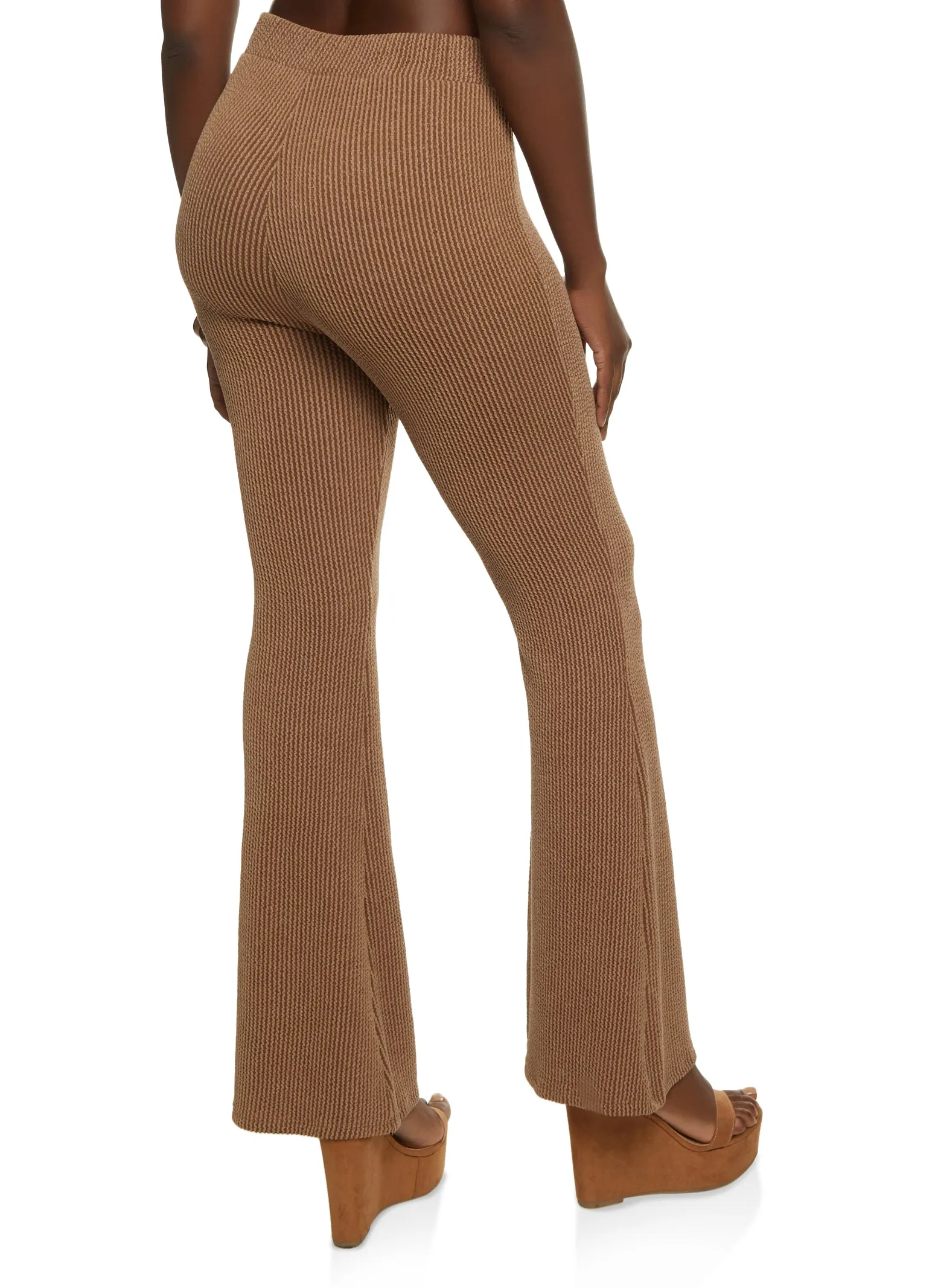 Ribbed High Waisted Flare Pants sold by Rainbow product image thumbnail 2