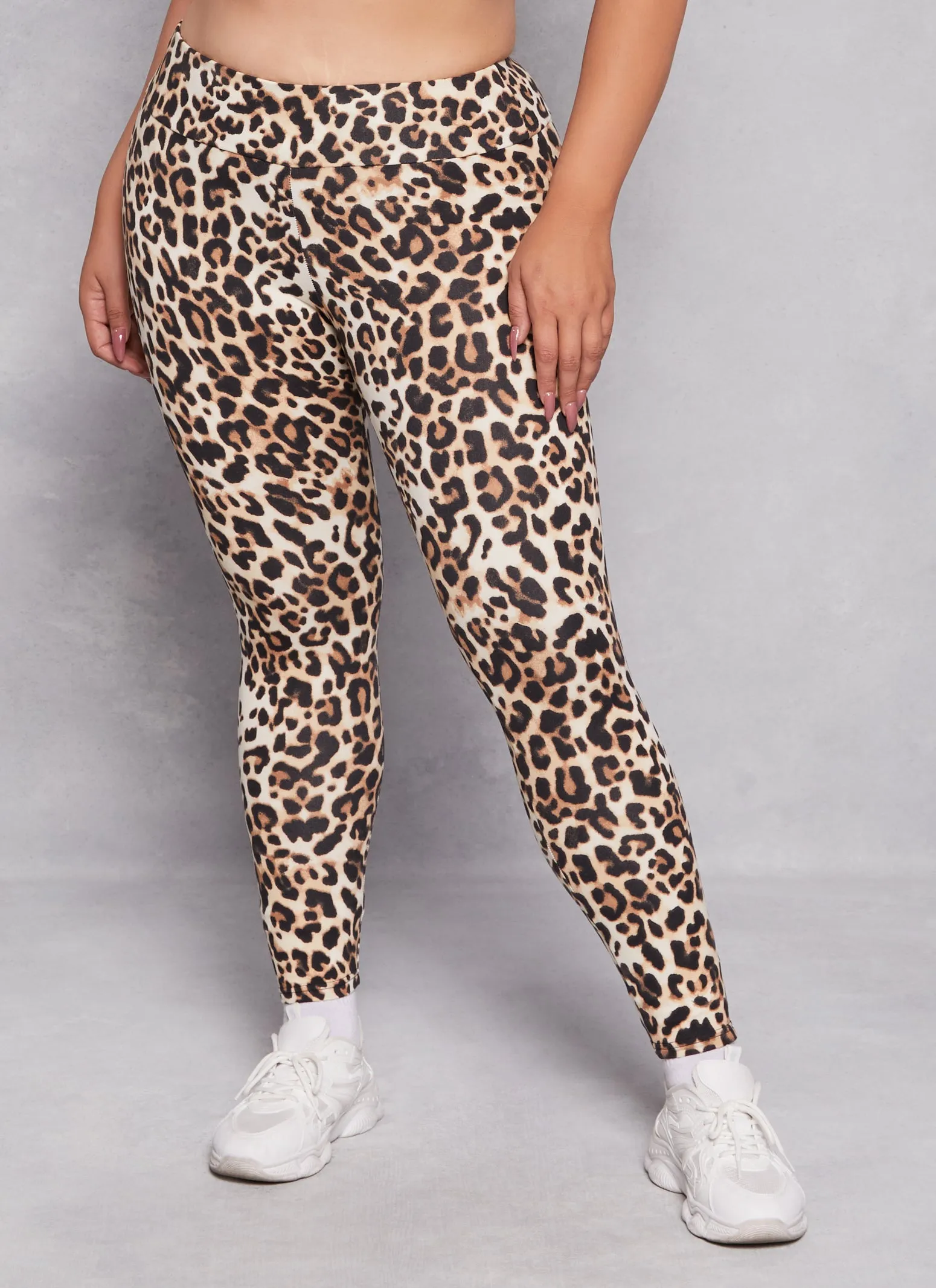 Plus Size Animal Print High Waist Leggings sold by Rainbow product image thumbnail 2