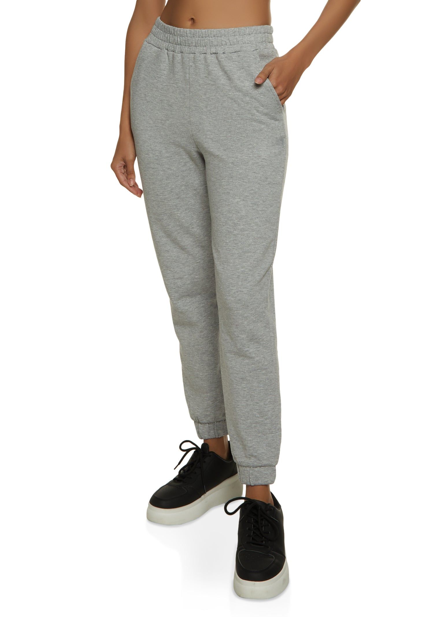 Fleece High Waist Joggers sold by Rainbow