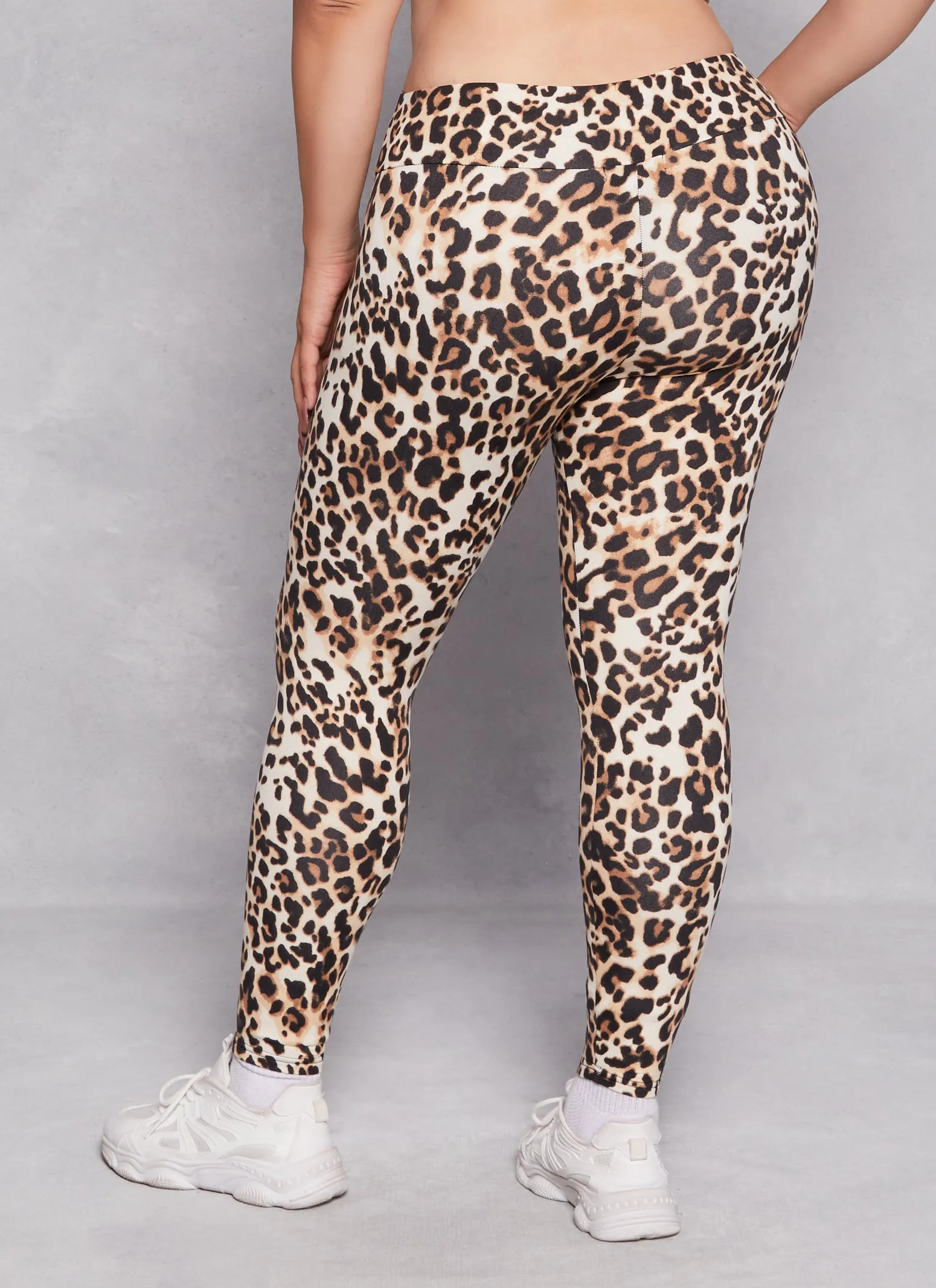 Plus Size Animal Print High Waist Leggings sold by Rainbow product image thumbnail 3