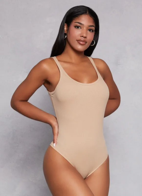 Basic Scoop Neck Tank Bodysuit sold by Rainbow