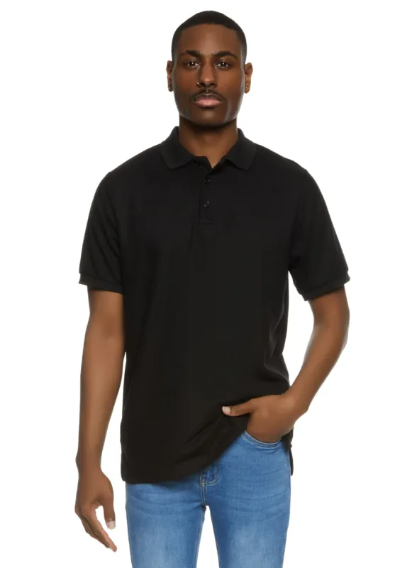Mens Short Sleeve Pique Polo Shirt sold by Rainbow