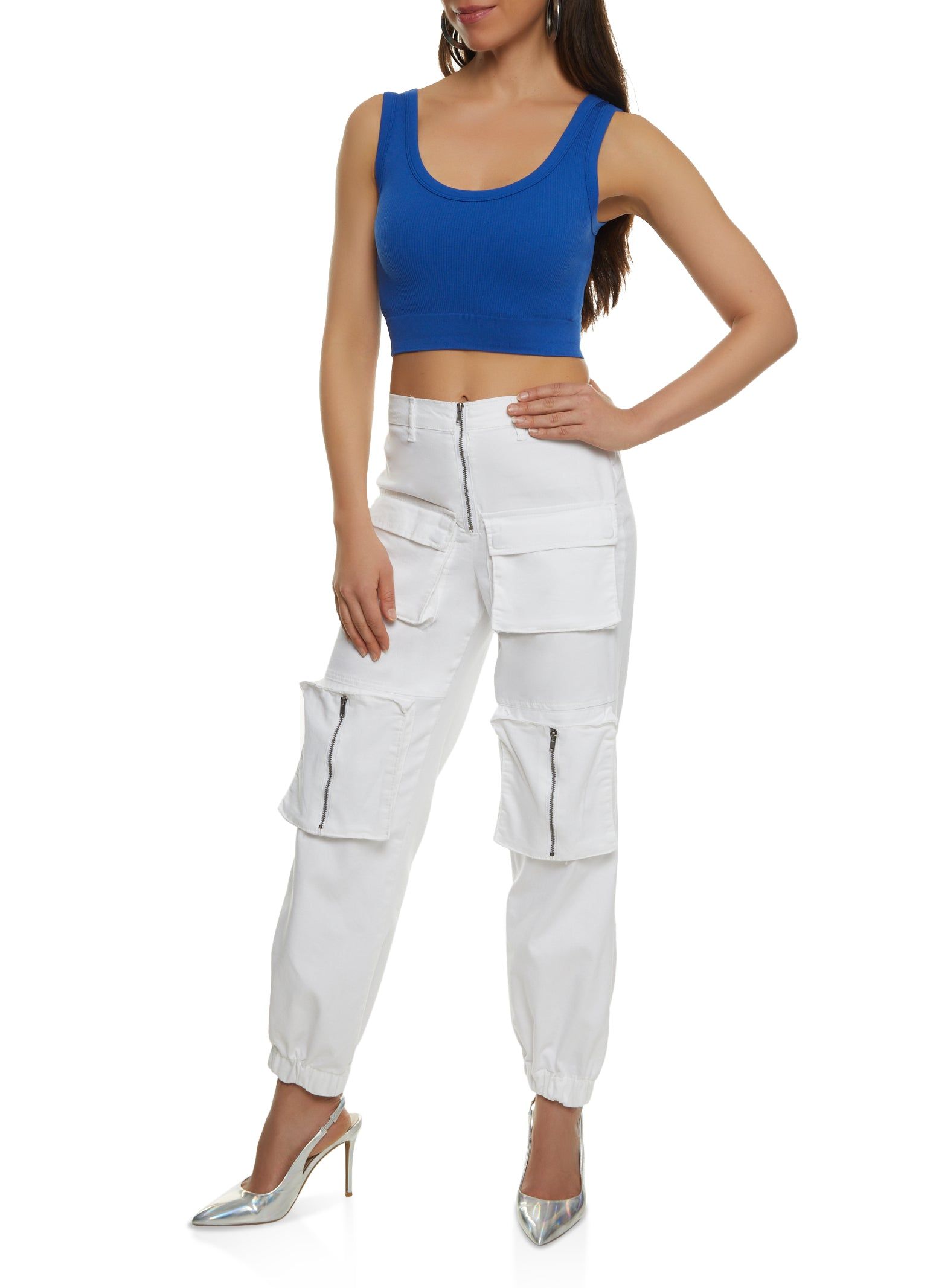 Zip Front Cargo Joggers sold by Rainbow product image thumbnail 2