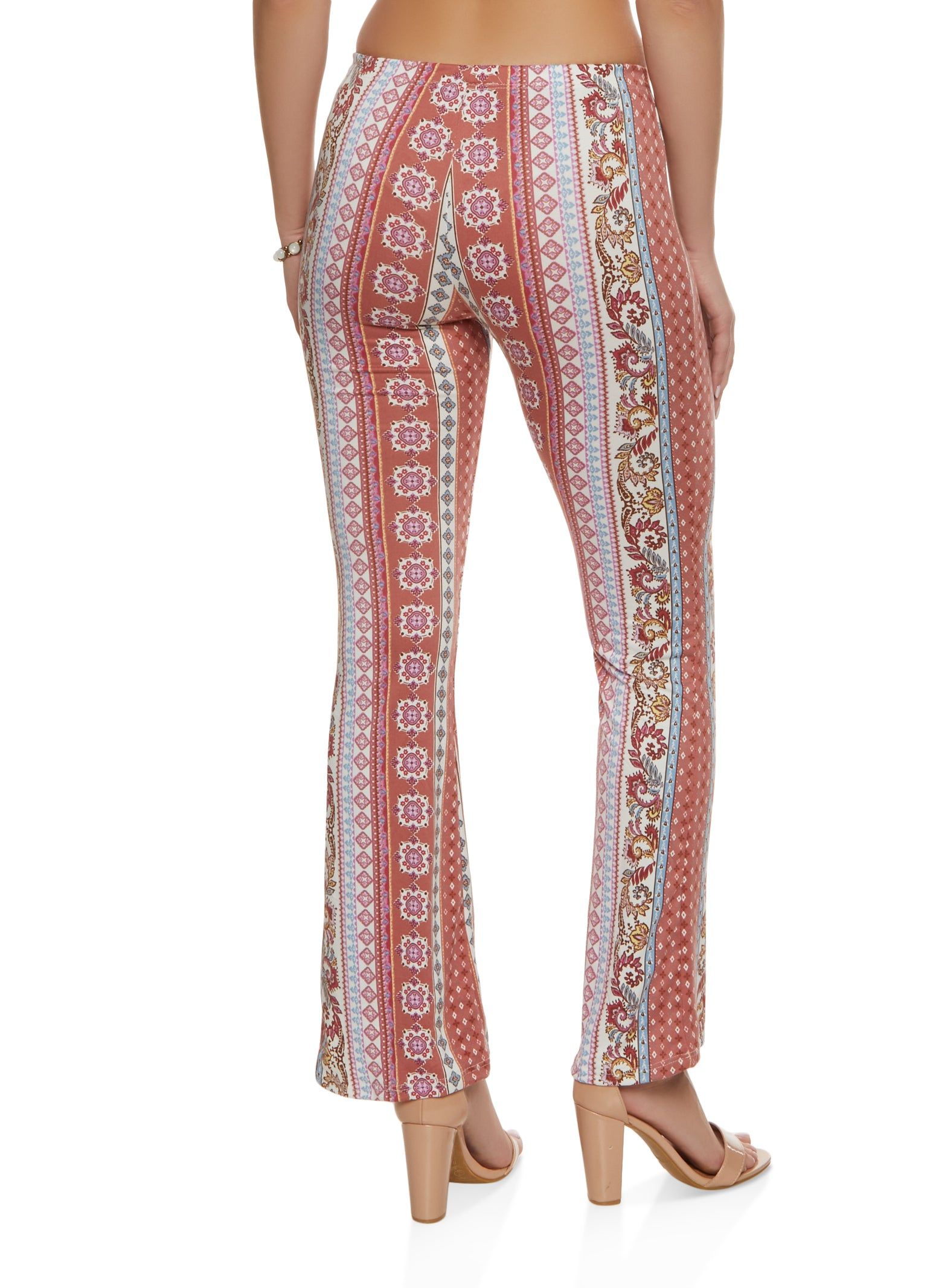 Mixed Print Boho Flare Pants sold by Rainbow product image thumbnail 2