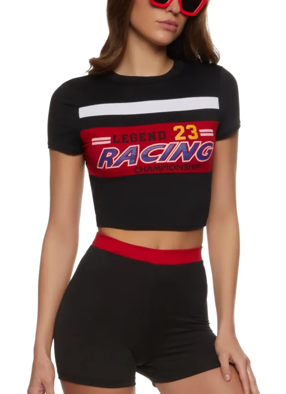 Legend 23 Racing Championship Crop Top sold by Rainbow