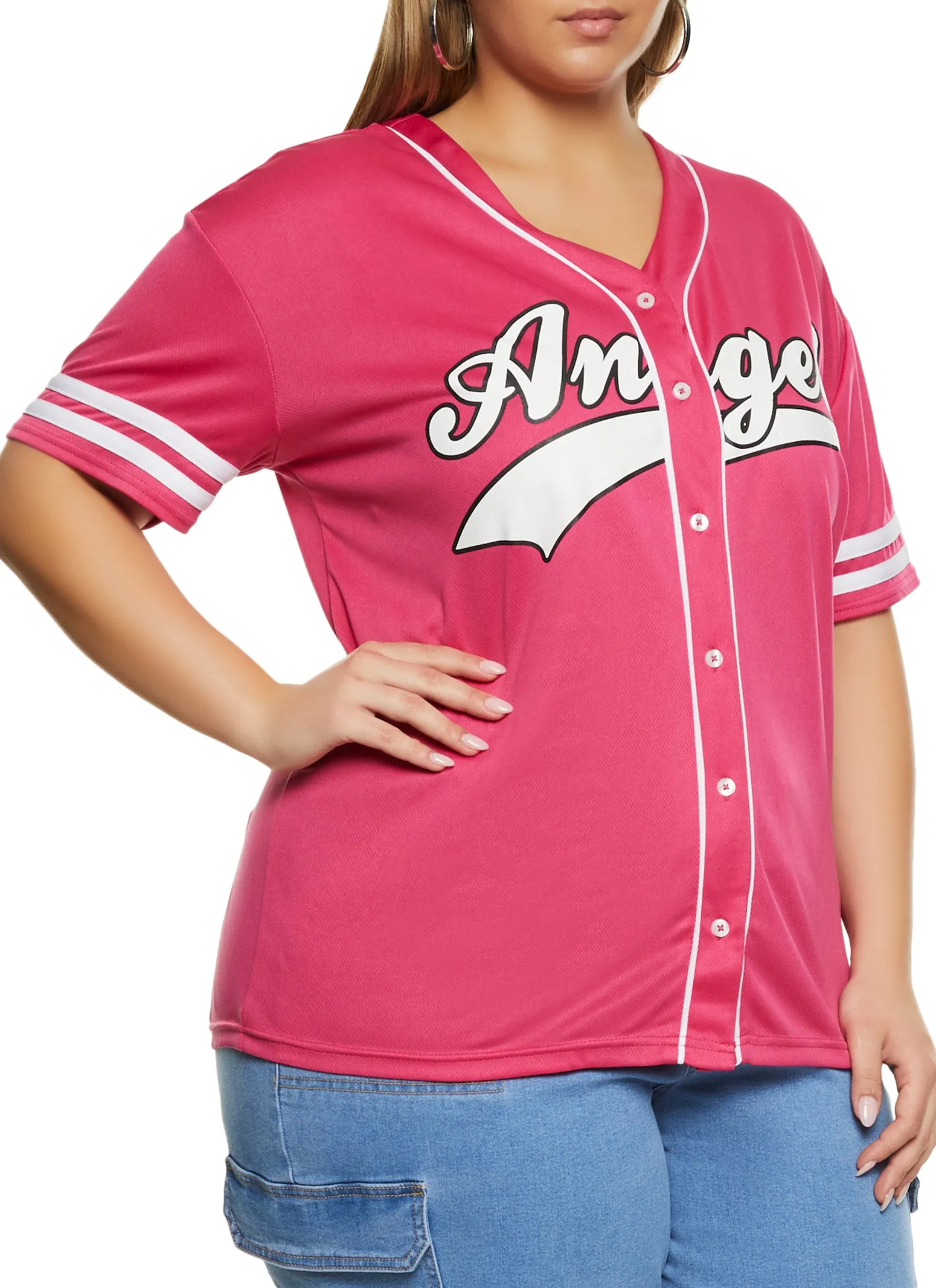Plus Size Angel Baseball Shirt sold by Rainbow product image thumbnail 2
