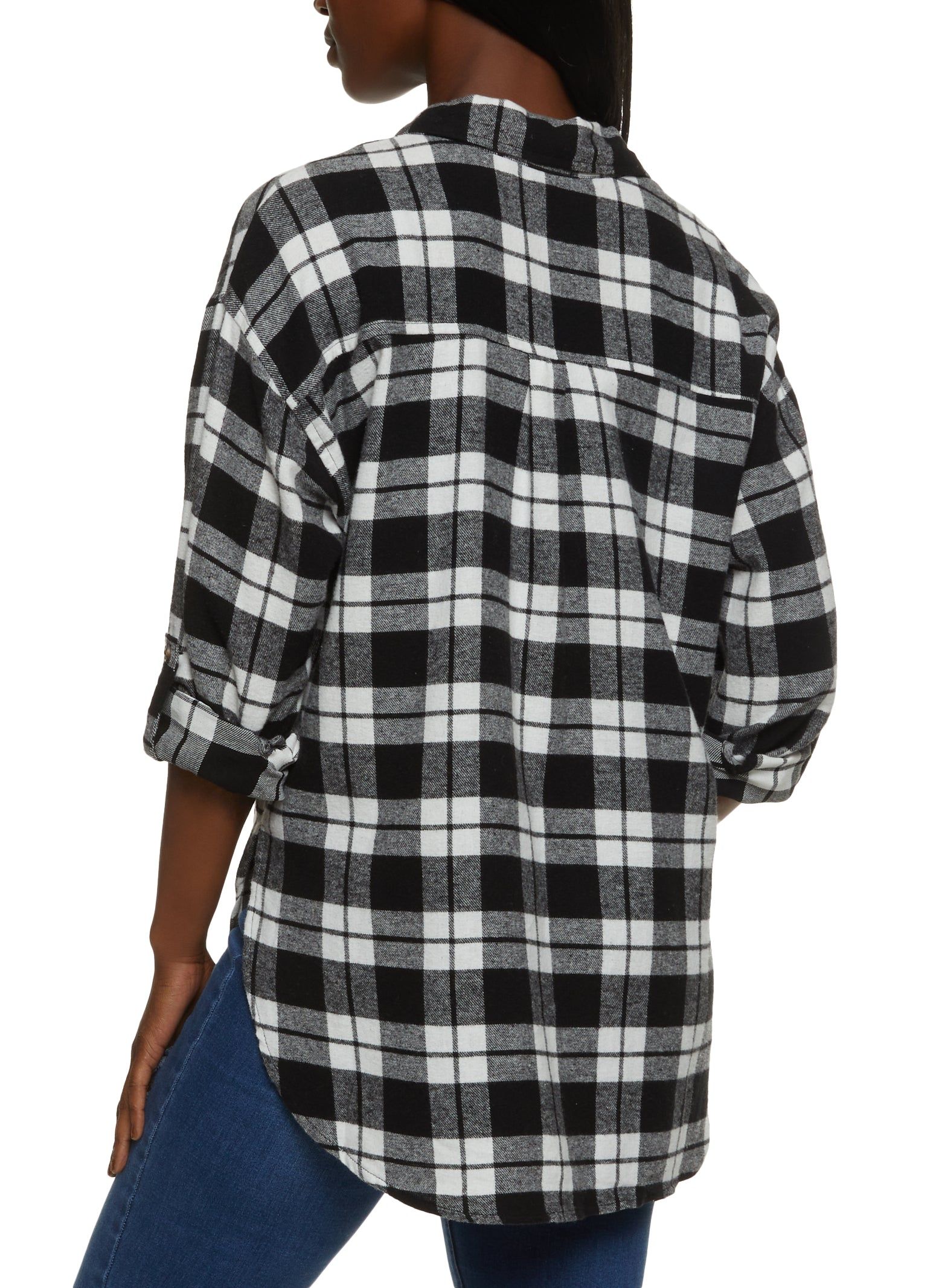 Plaid Long Sleeve Flannel Shirt sold by Rainbow product image thumbnail 2