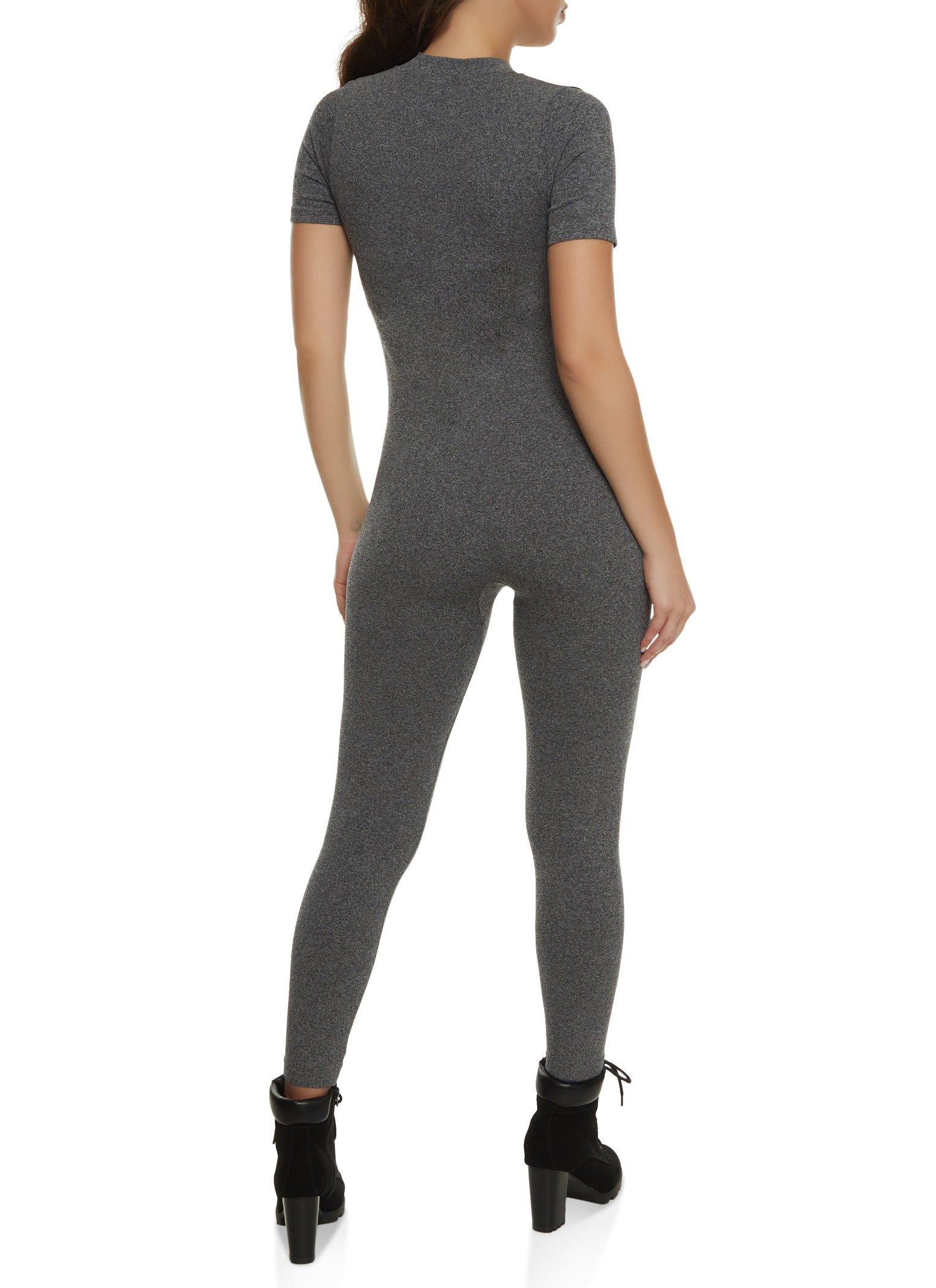 Seamless Zip Neck Catsuit sold by Rainbow product image thumbnail 2