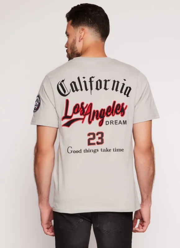 Mens California Los Angeles 23 Back Graphic Tee sold by Rainbow