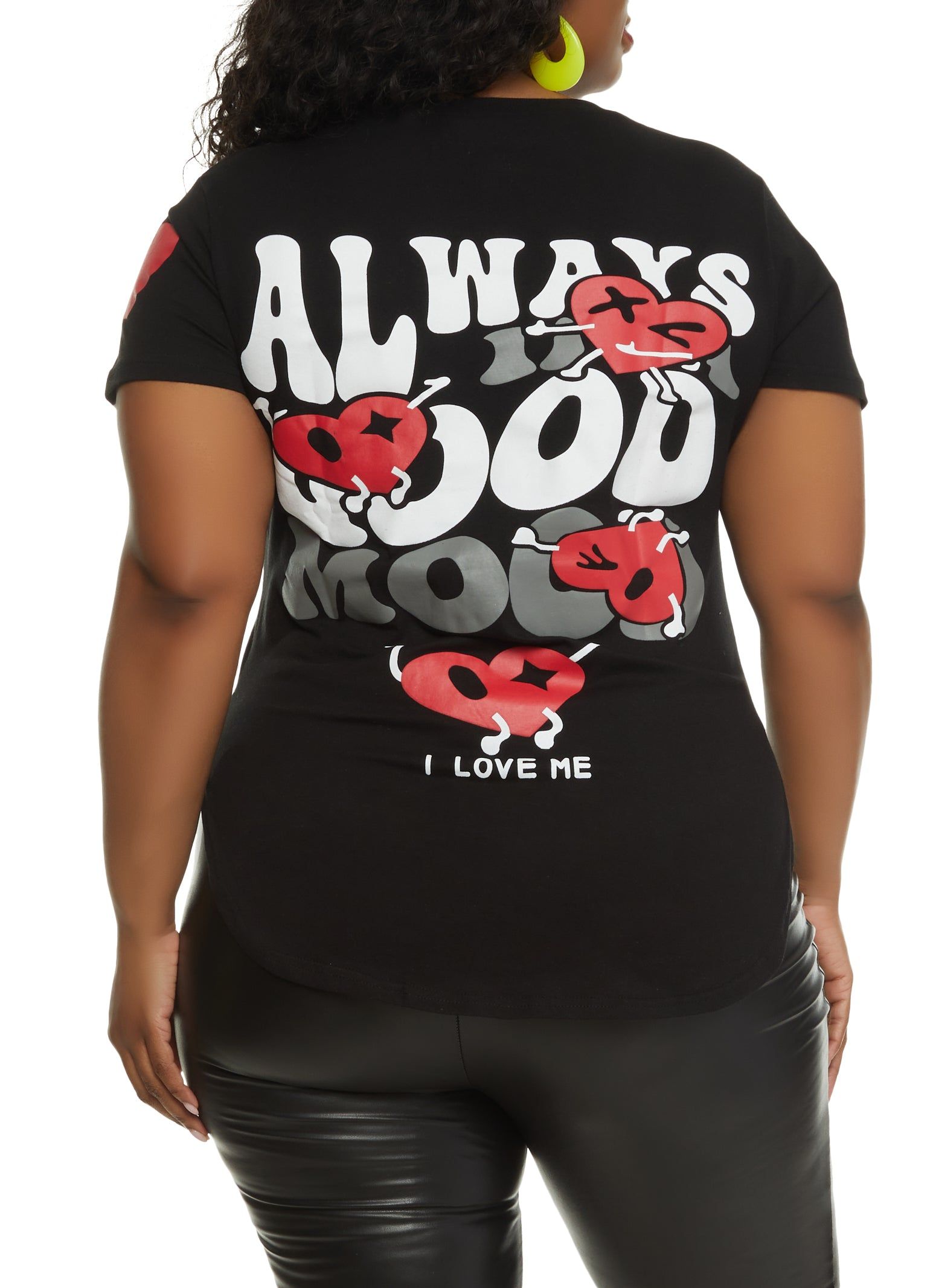 Plus Size Always In A Good Mood Graphic Tee sold by Rainbow product image thumbnail 2