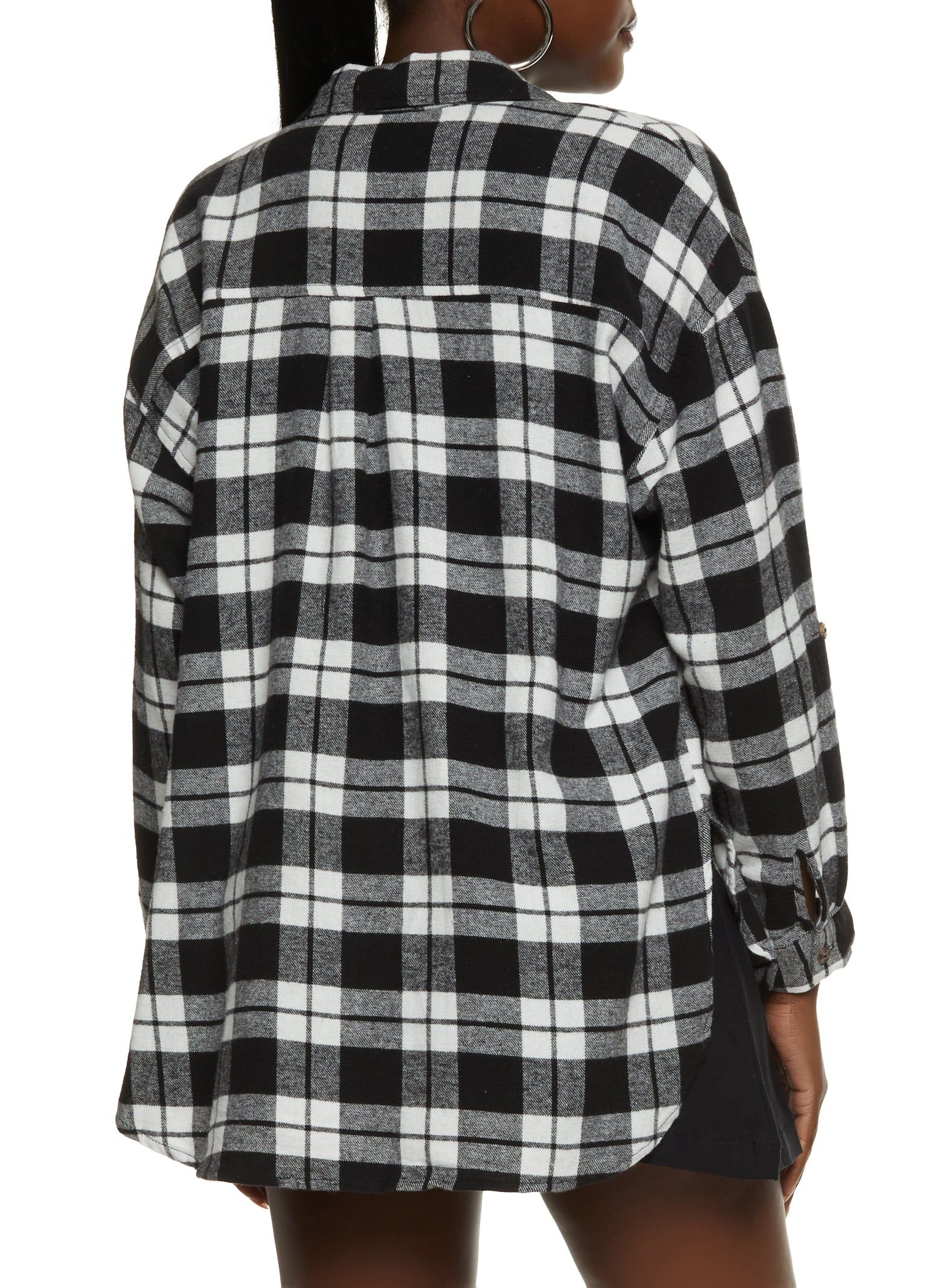 Plaid Long Sleeve Flannel Shirt sold by Rainbow product image thumbnail 3
