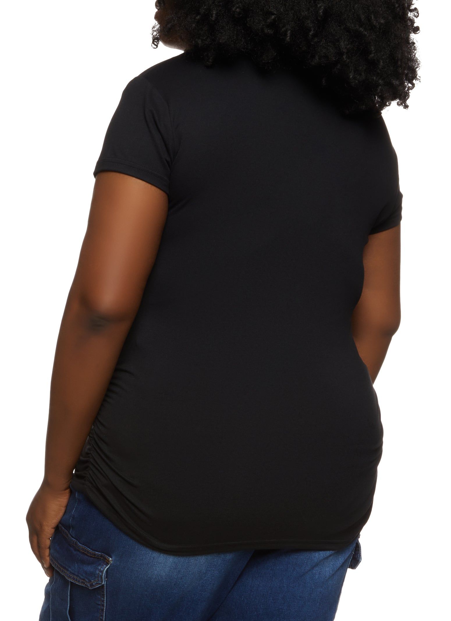 Plus Size Blessed All Day Everyday Embossed Foil Graphic Tee sold by Rainbow product image thumbnail 2