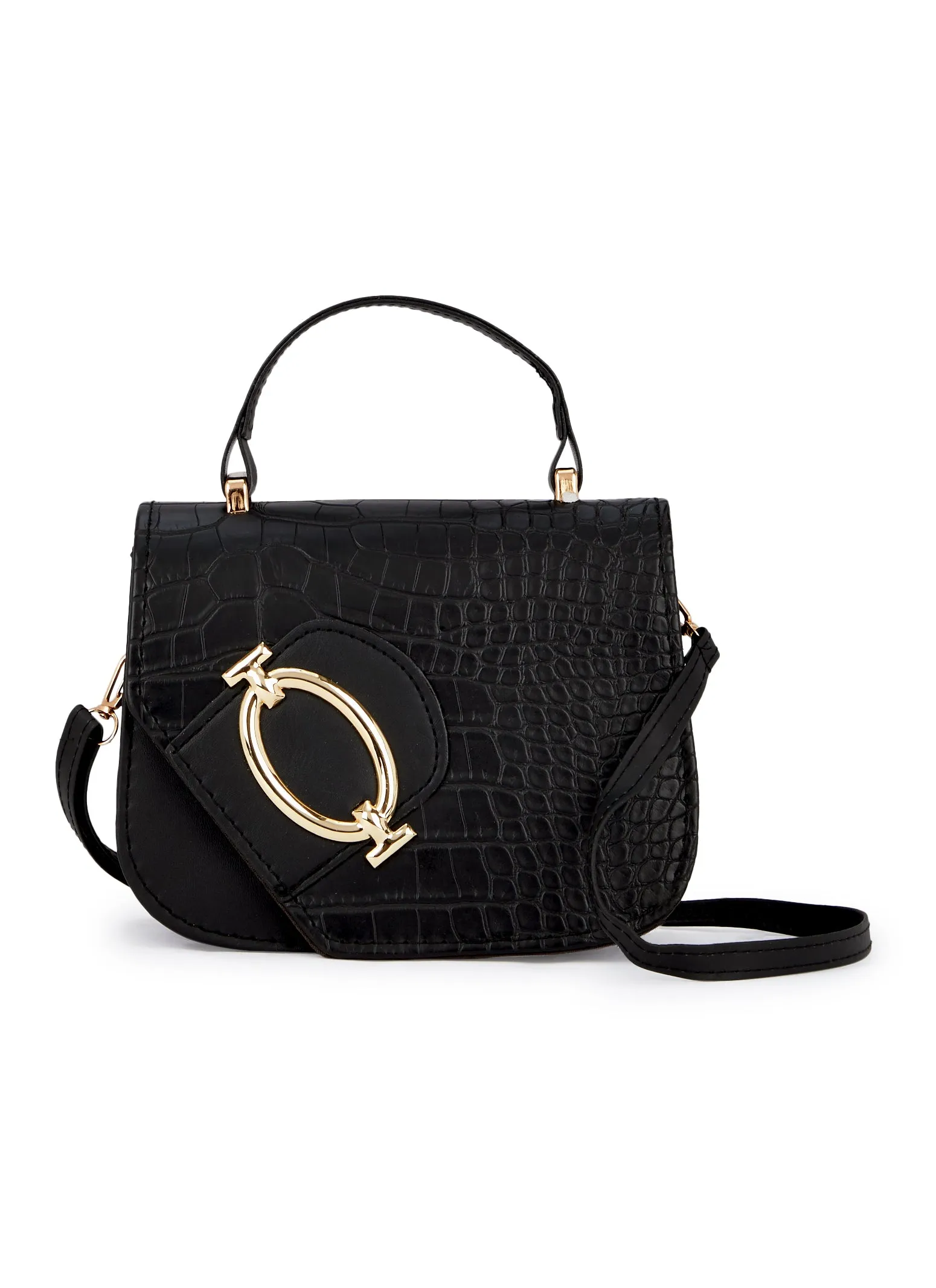 Faux Croc Leather Crossbody Bag sold by Rainbow product image thumbnail 2