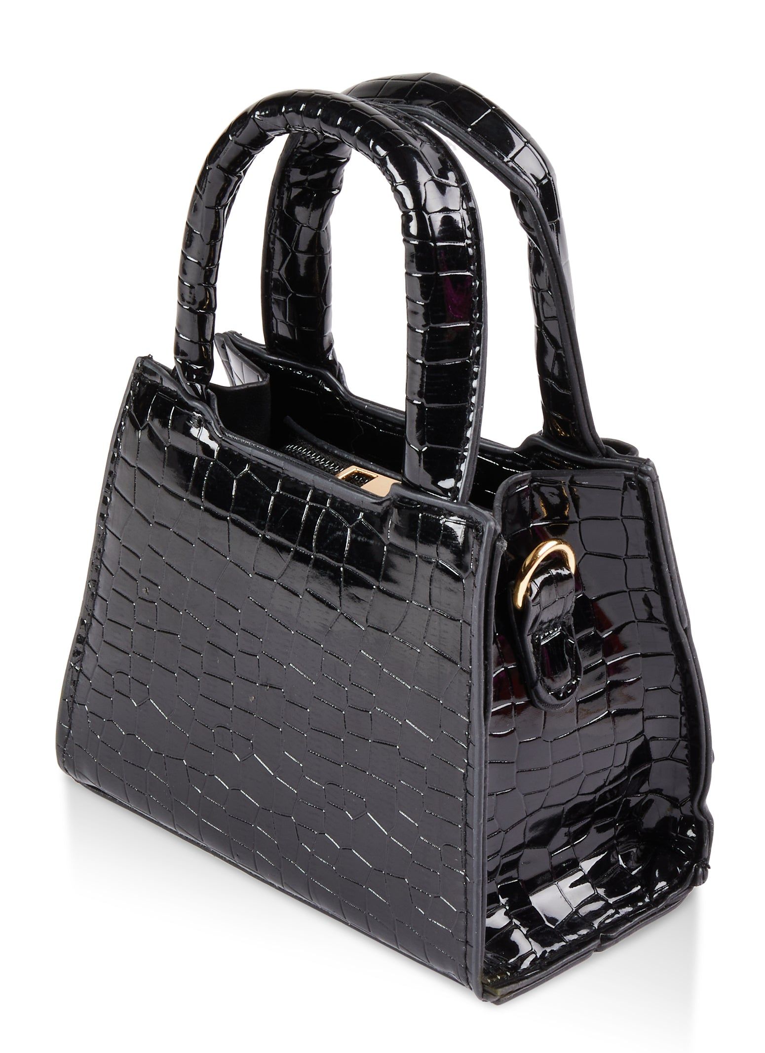 Faux Croc Bow Tie Mini Crossbody Bag sold by Rainbow product image thumbnail 3