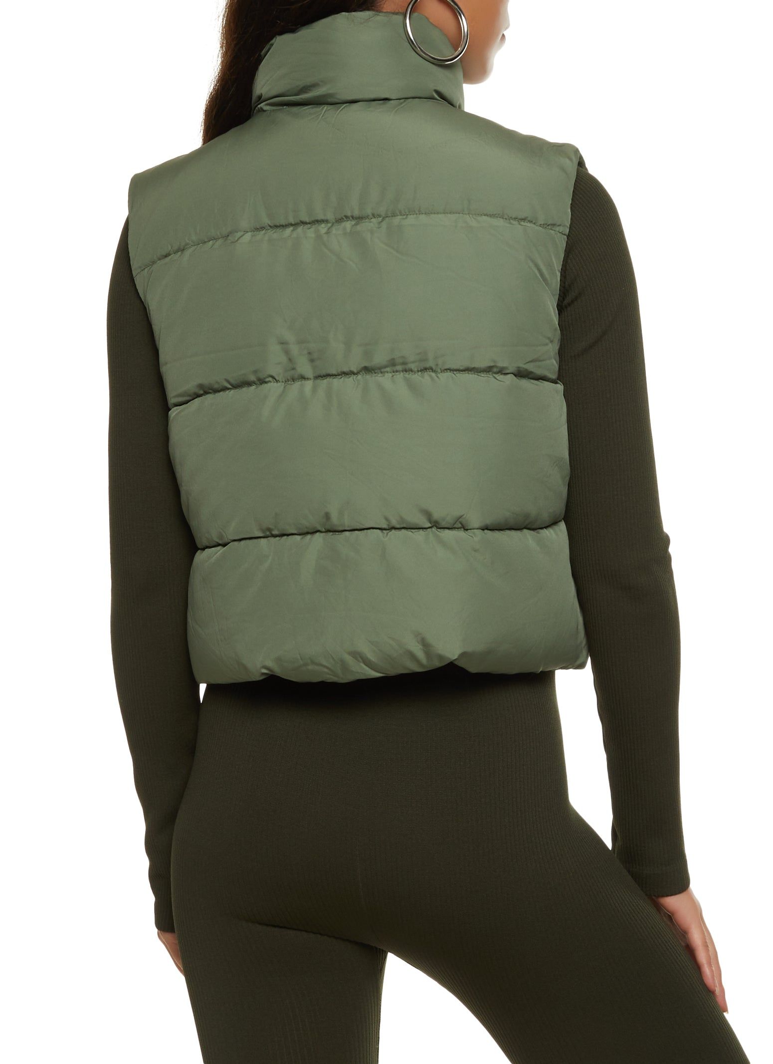 Solid Nylon Puffer Vest sold by Rainbow product image thumbnail 3
