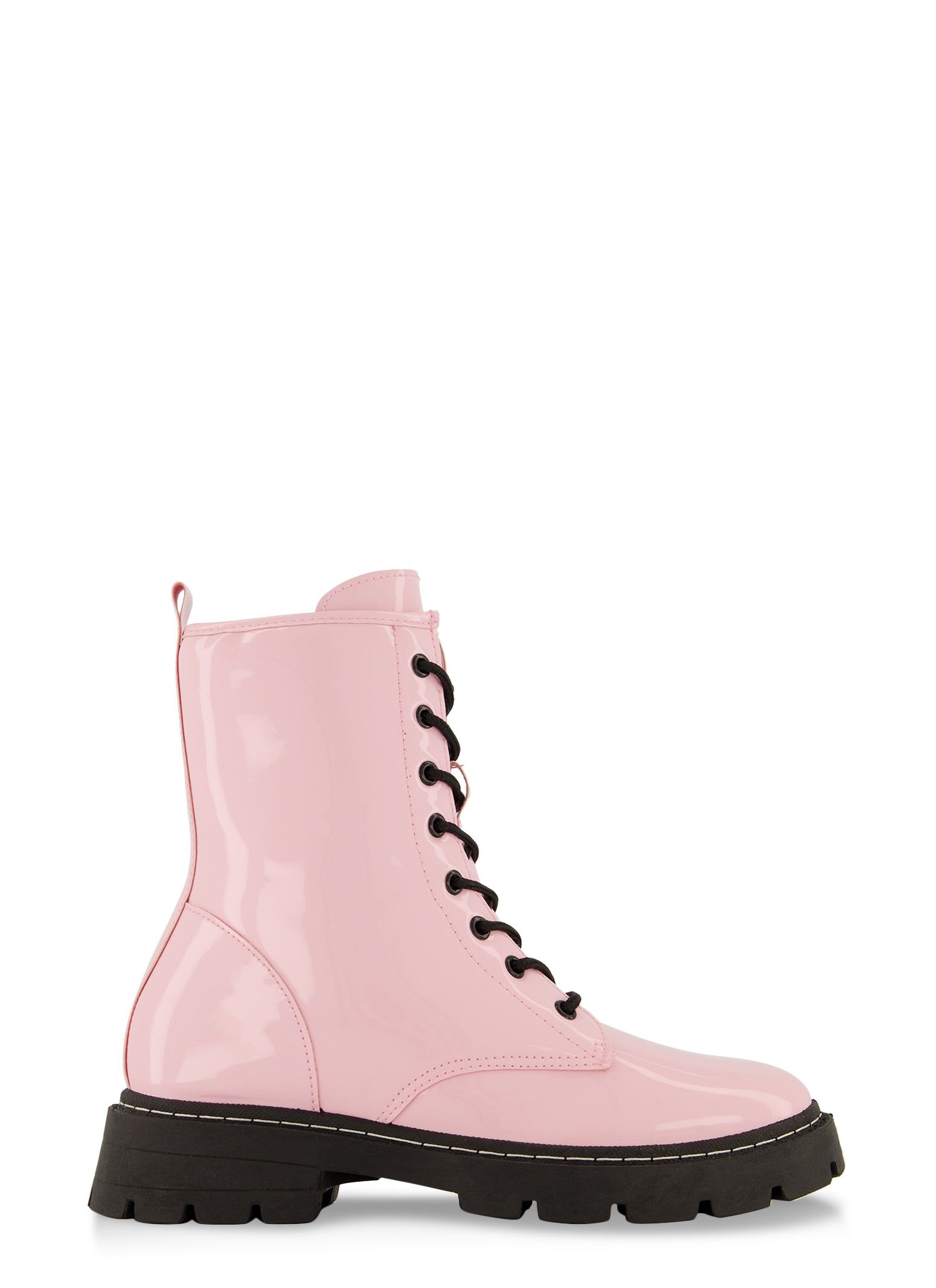 Side Zip Lace Up Combat Booties sold by Rainbow product image thumbnail 2