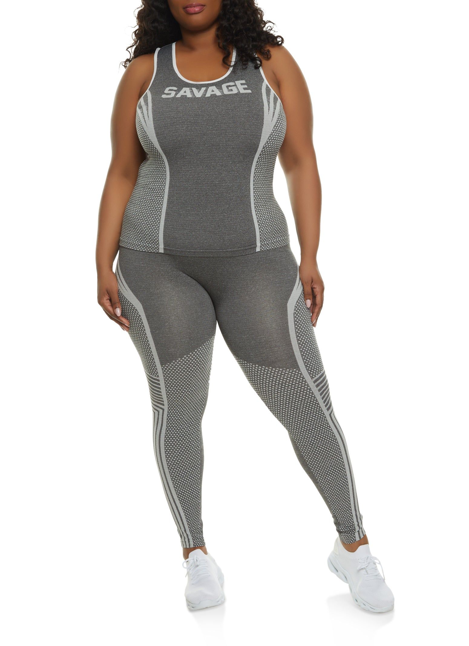 Plus Size Seamless Savage Graphic Tank Top sold by Rainbow product image thumbnail 2
