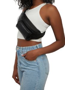 Faux Leather Zip Pocket Fanny Pack sold by Rainbow