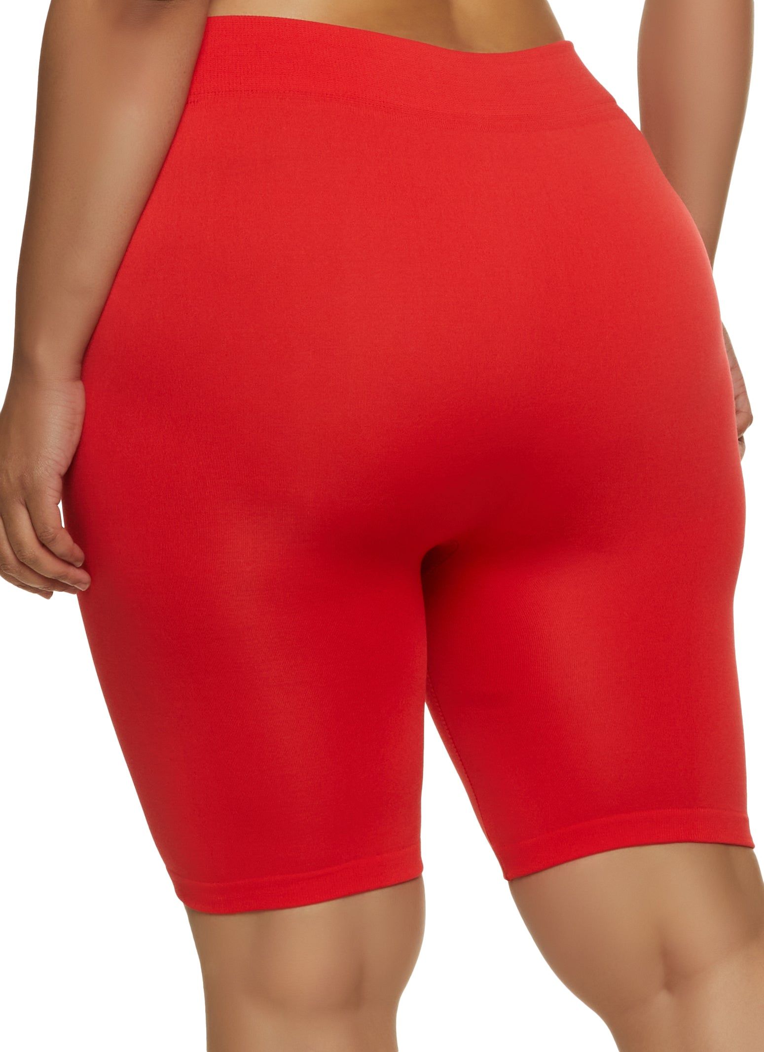 Plus Size Seamless High Waisted Bike Shorts sold by Rainbow product image thumbnail 2
