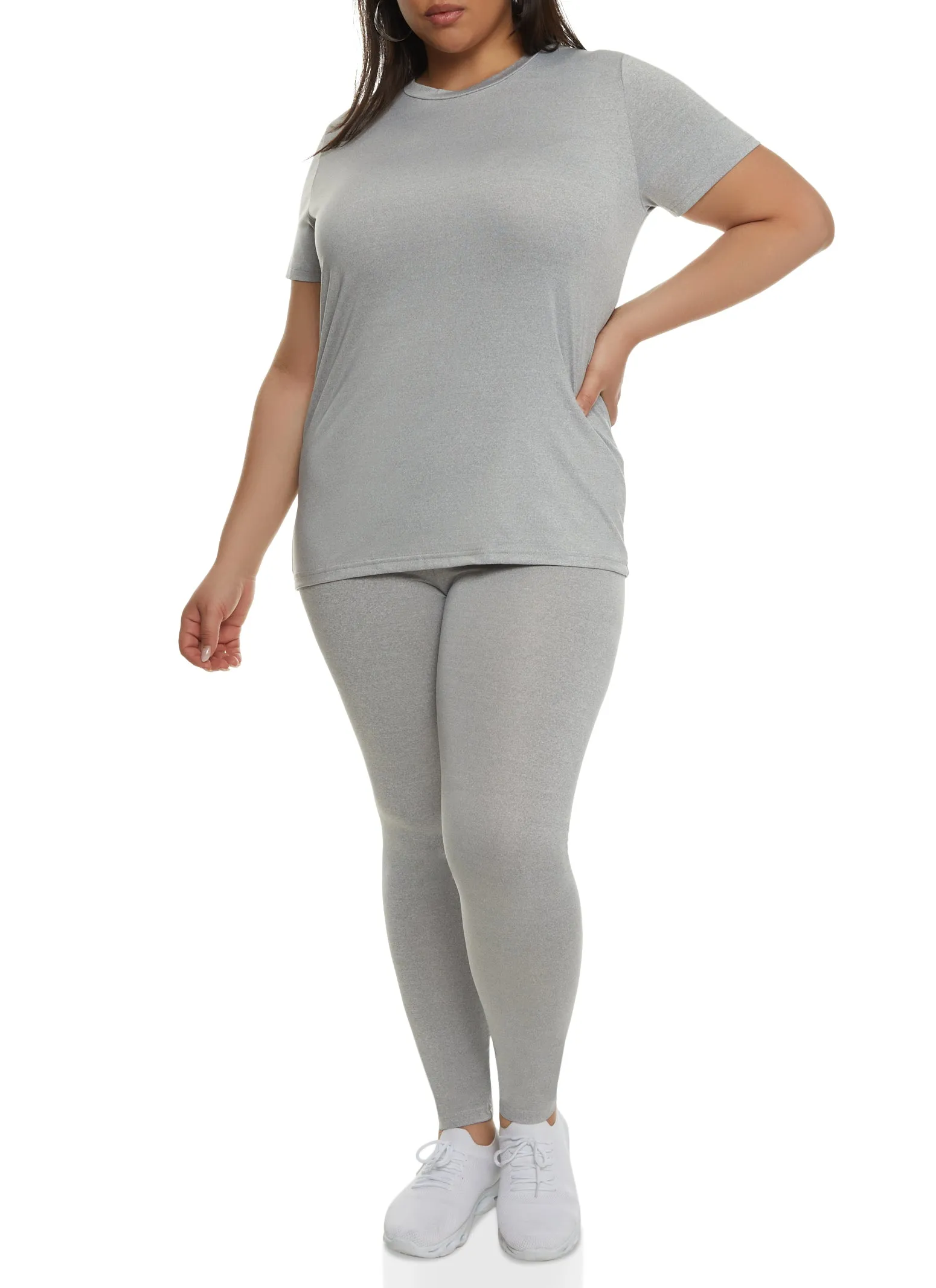 Plus Size Daisy Basic Soft Knit Short Sleeve Top sold by Rainbow product image thumbnail 2