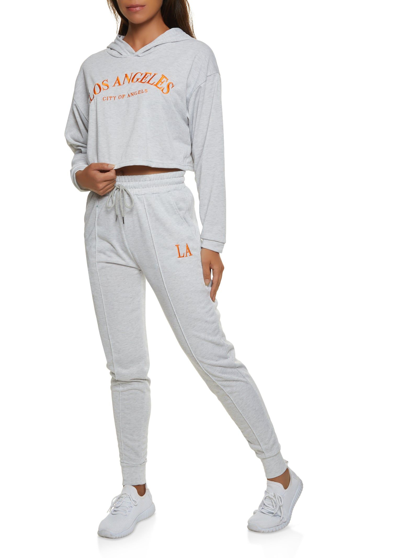 Los Angeles Embroidered Pullover Hoodie sold by Rainbow product image thumbnail 2