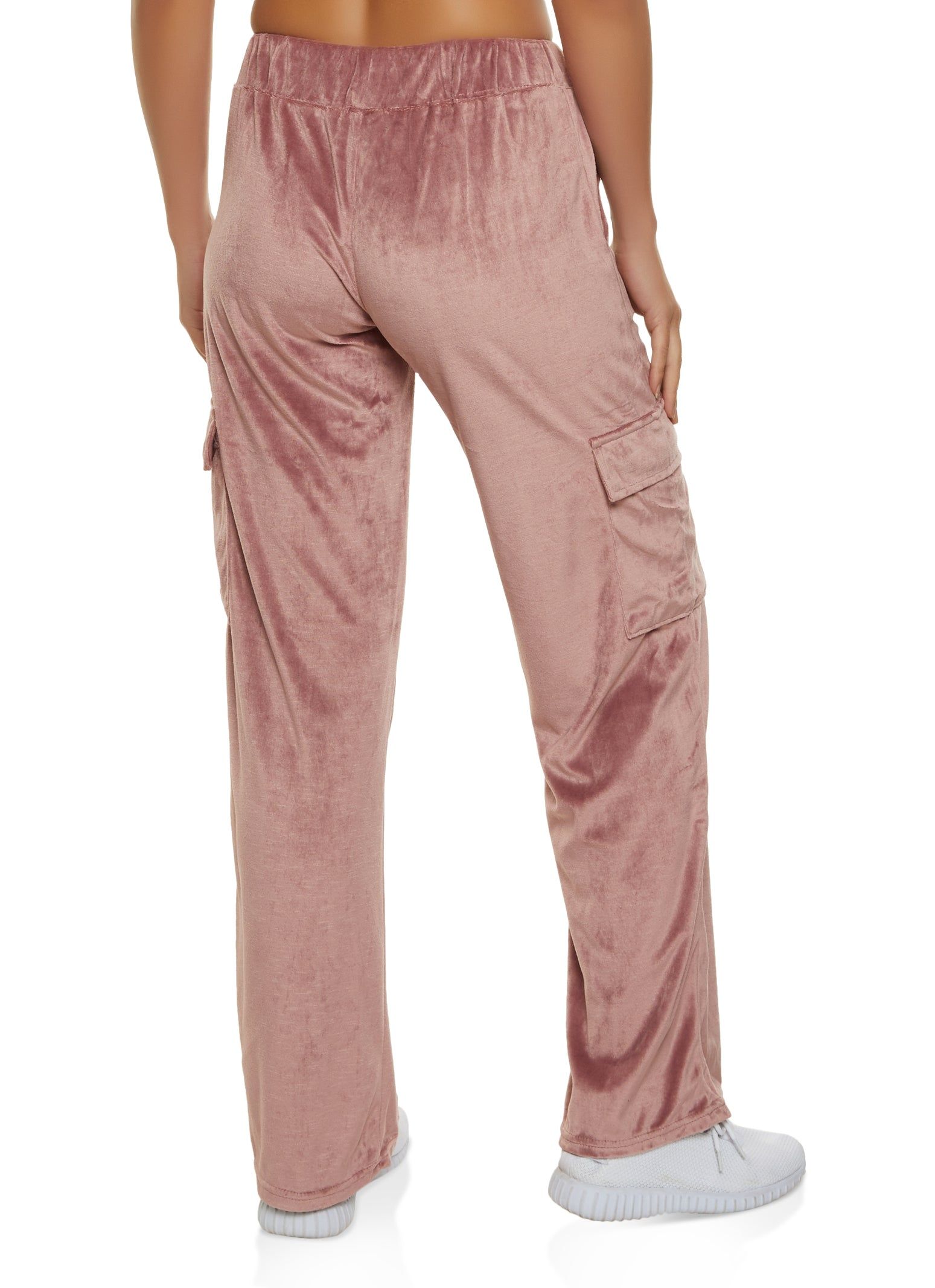 Velour Drawstring Cargo Sweatpants sold by Rainbow product image thumbnail 2