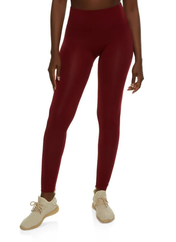 Solid Seamless High Rise Leggings sold by Rainbow