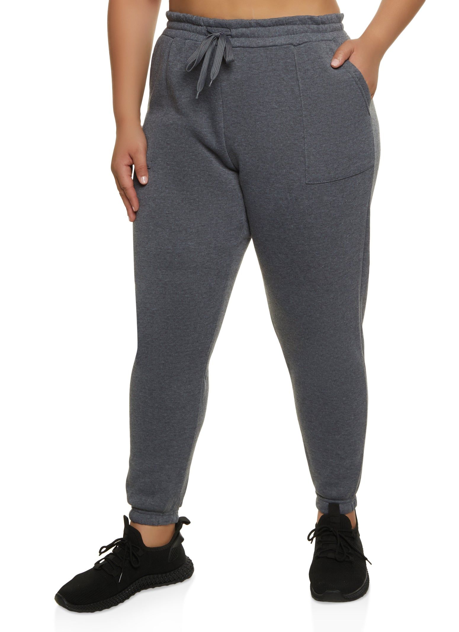Plus Size Fleece Drawstring Sweatpants sold by Rainbow