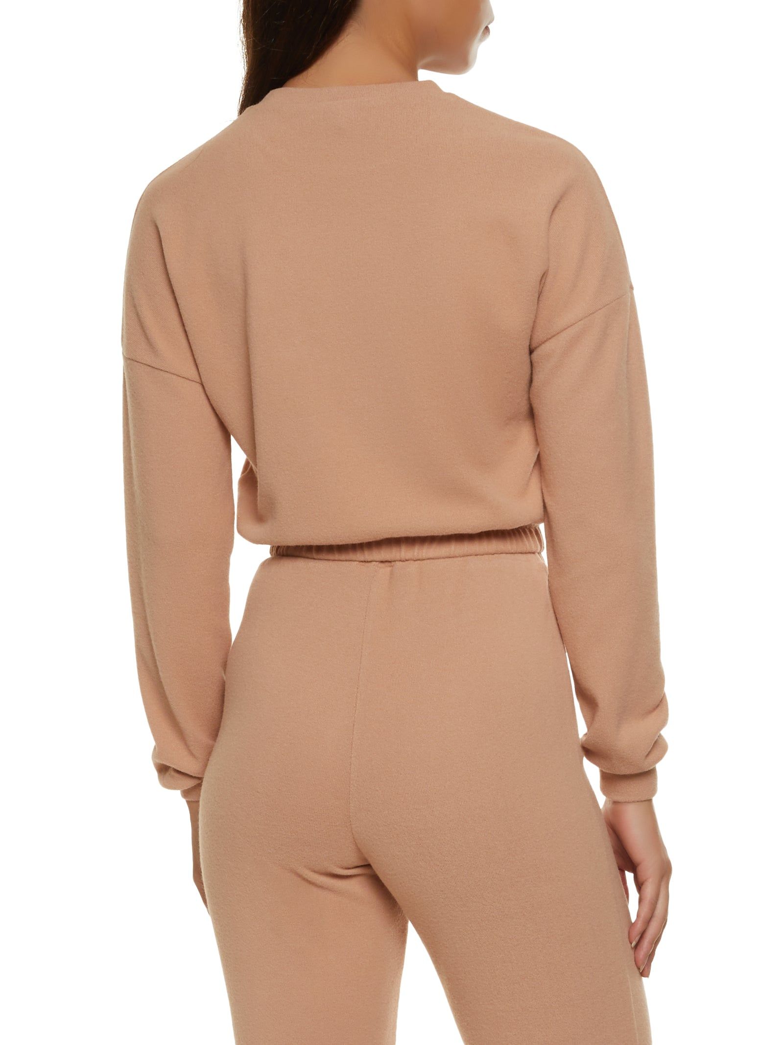 Fleece Drawstring Hem Pullover Sweatshirt sold by Rainbow product image thumbnail 3