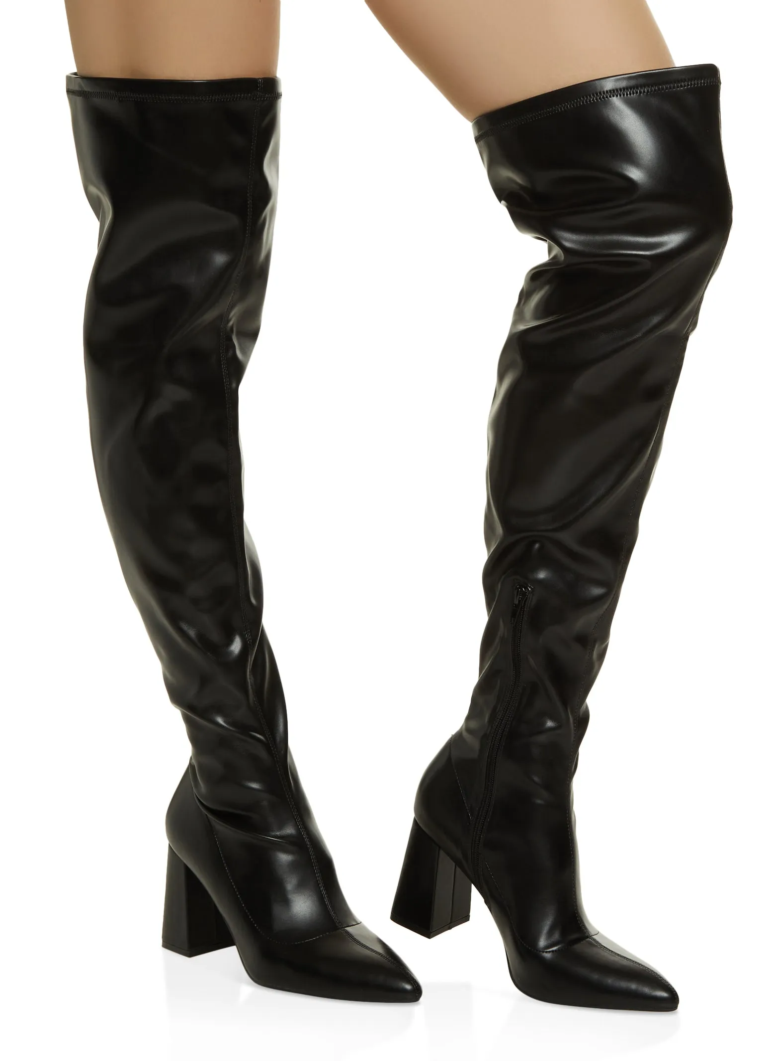 Pointed Toe Over The Knee Boots sold by Rainbow product image thumbnail 2
