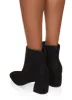 Round Toe Block Heel Booties sold by Rainbow