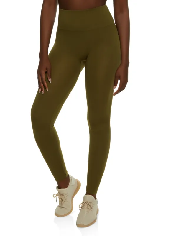 Seamless Solid High Rise Leggings sold by Rainbow