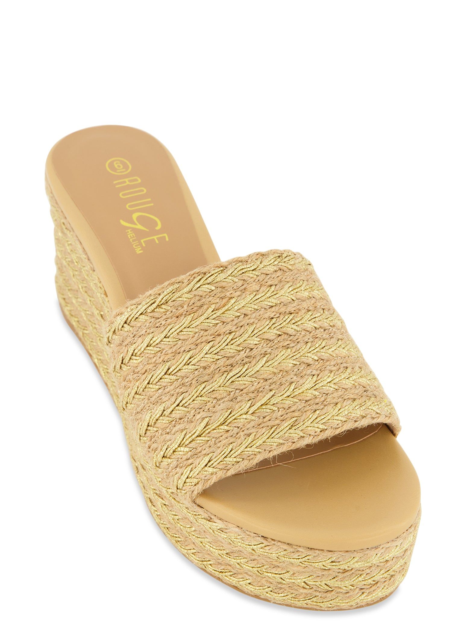 Espadrille Wedge Slide Sandals sold by Rainbow