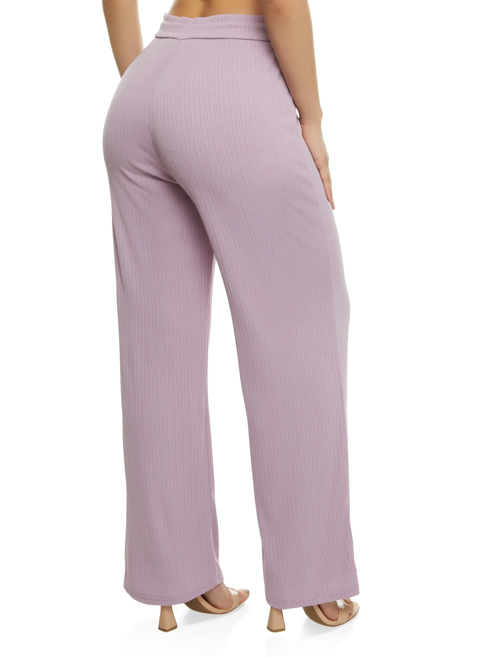 Ribbed Knit Wide Leg Pants sold by Rainbow product image thumbnail 2