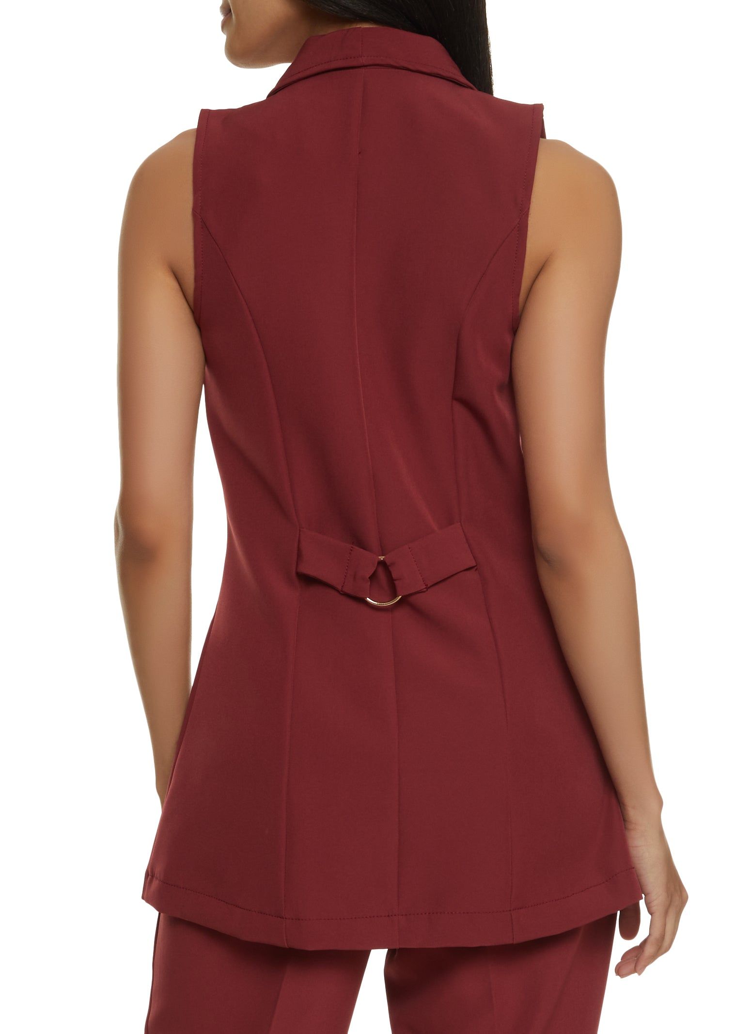 Button Detail Tailored Longline Blazer Vest sold by Rainbow product image thumbnail 3