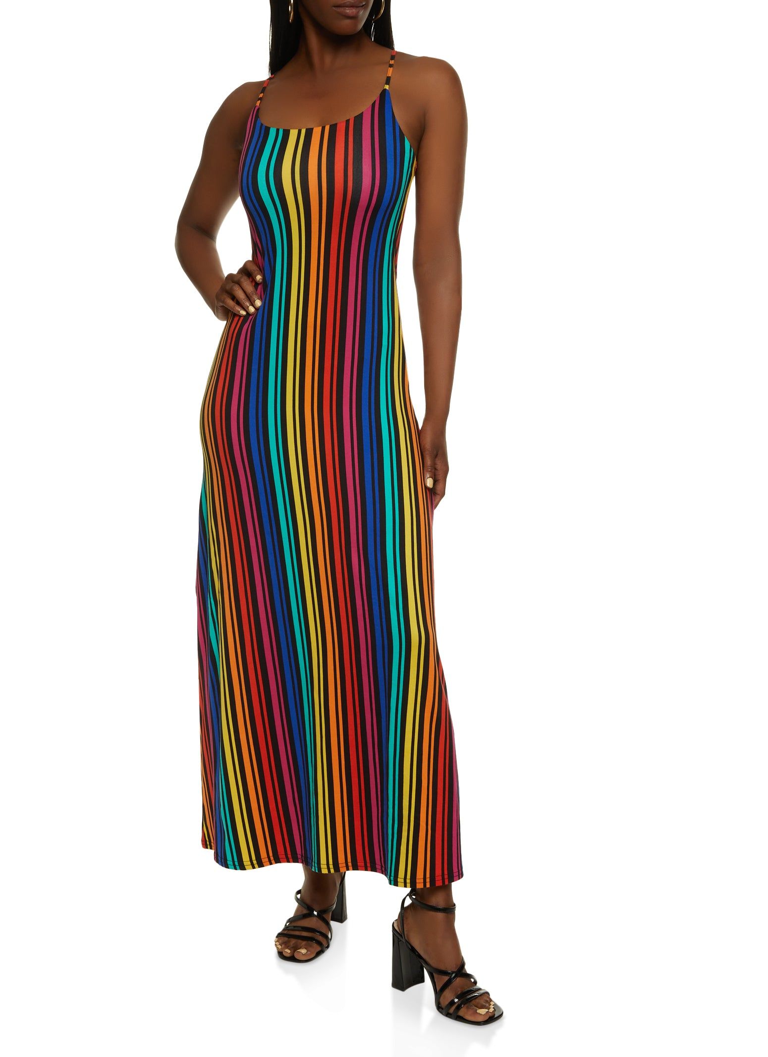 Striped Maxi Dress sold by Rainbow