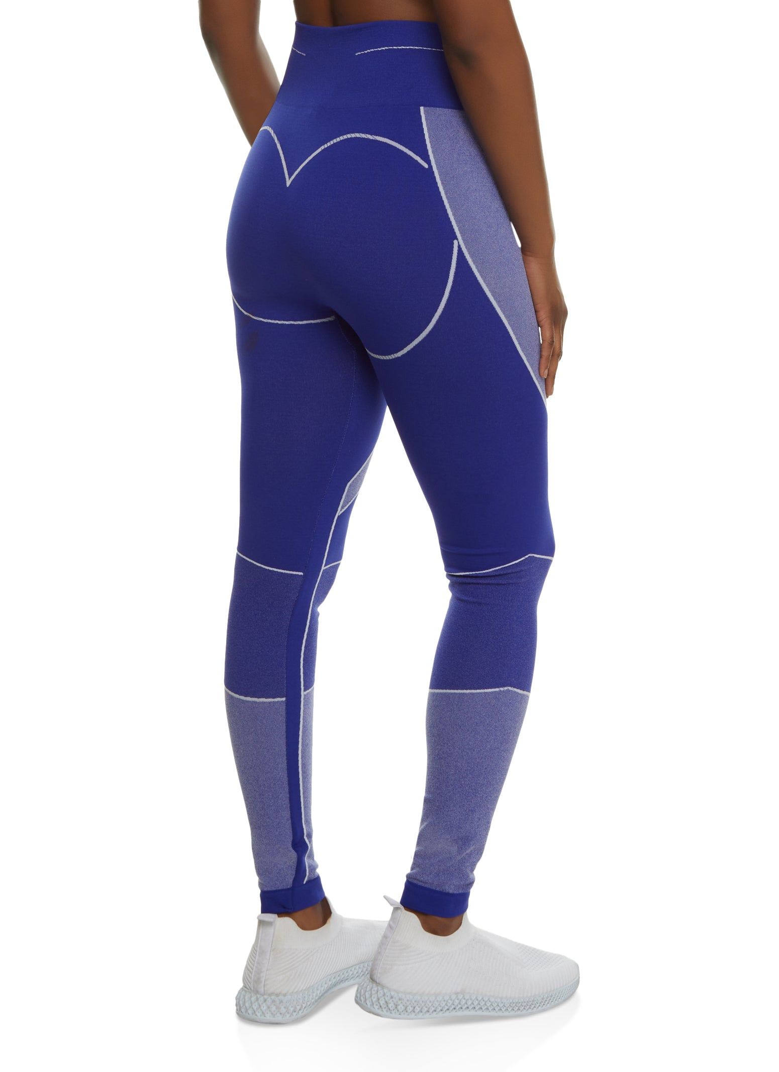 Two Tone Contrast Trim Seamless Leggings sold by Rainbow product image thumbnail 2