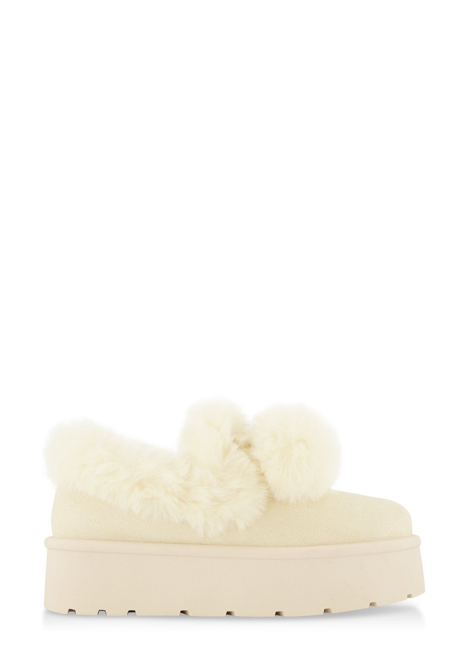Platform Faux Fur Pom Pom Boots sold by Rainbow product image thumbnail 2