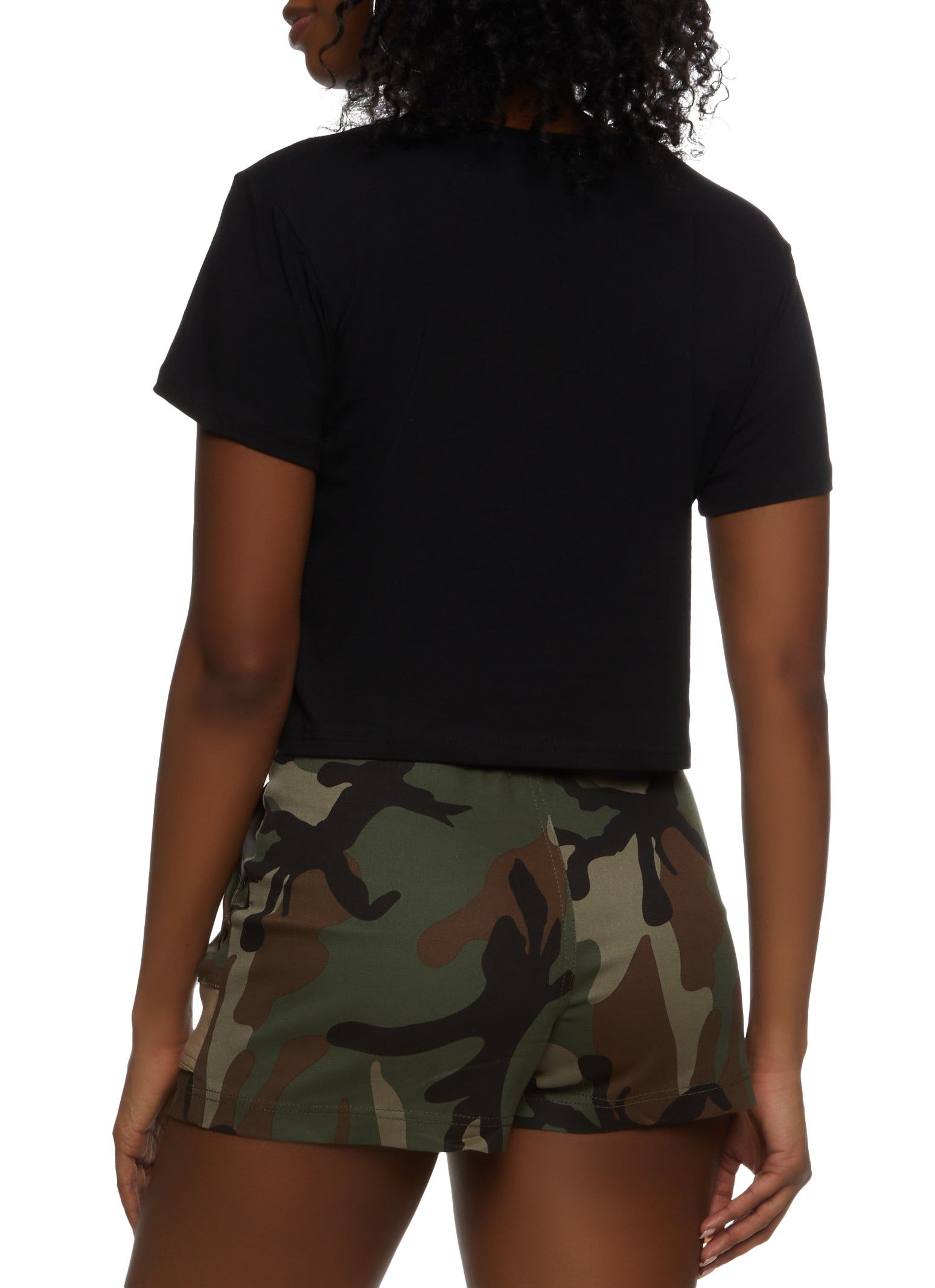 Rhinestone Birthday Queen Cropped Tee sold by Rainbow product image thumbnail 2