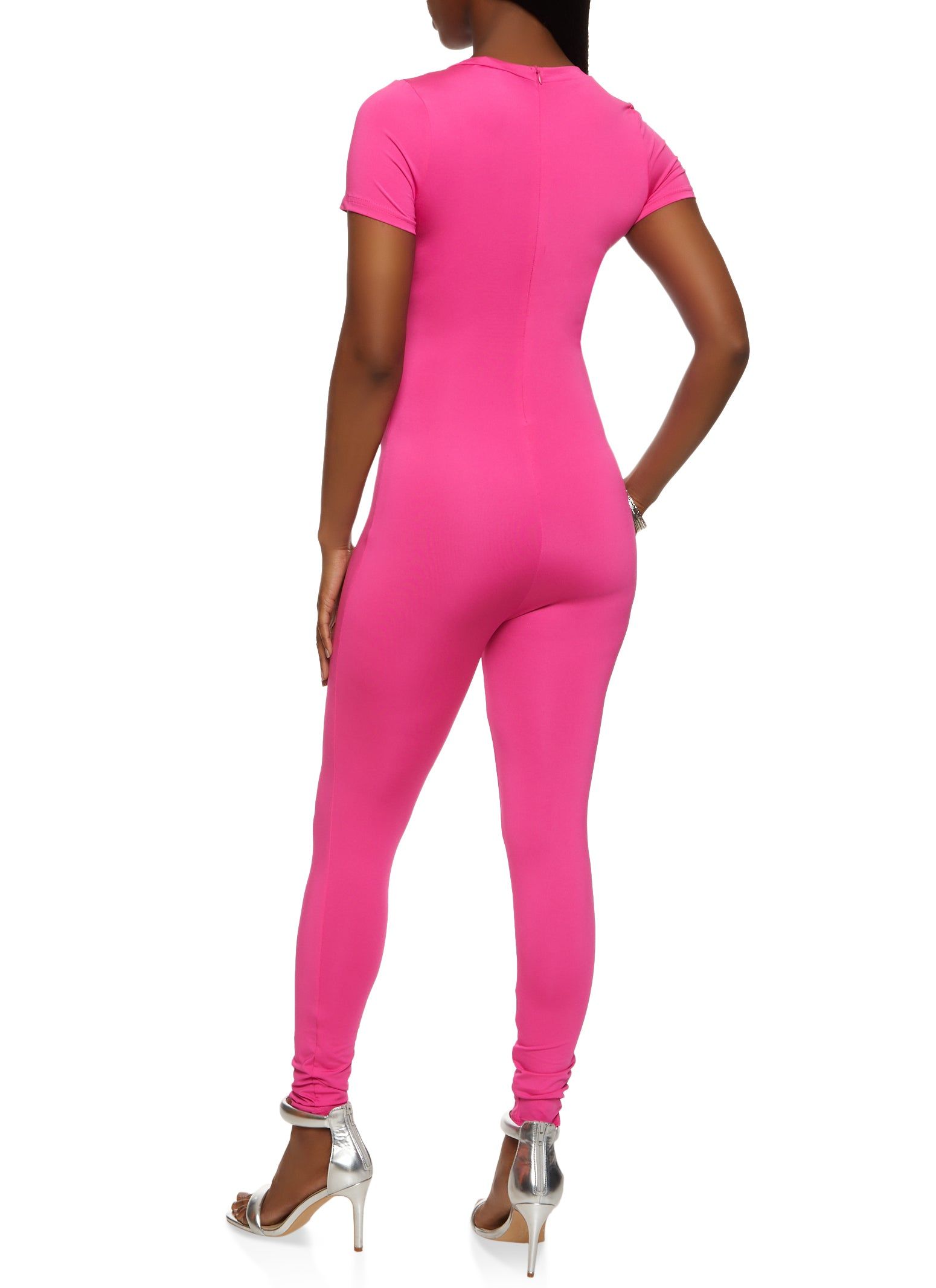 Short Sleeve Crew Neck Jumpsuit sold by Rainbow product image thumbnail 2