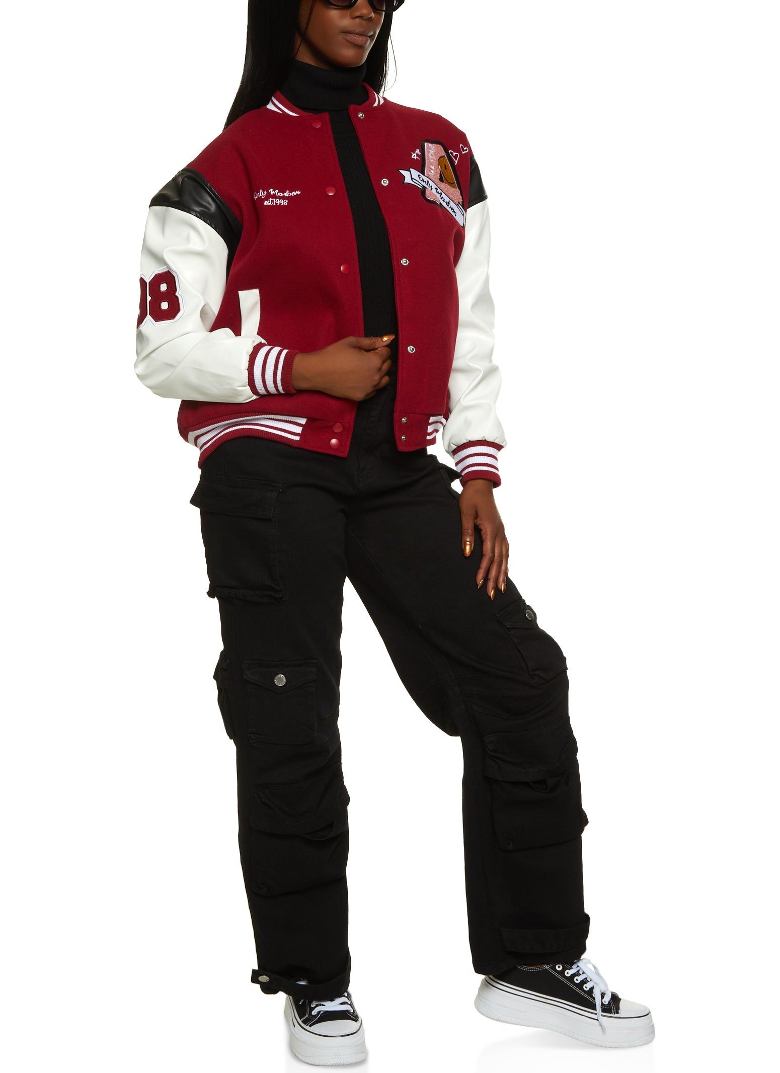 Only Members Chenille Patch Varsity Jacket sold by Rainbow product image thumbnail 2