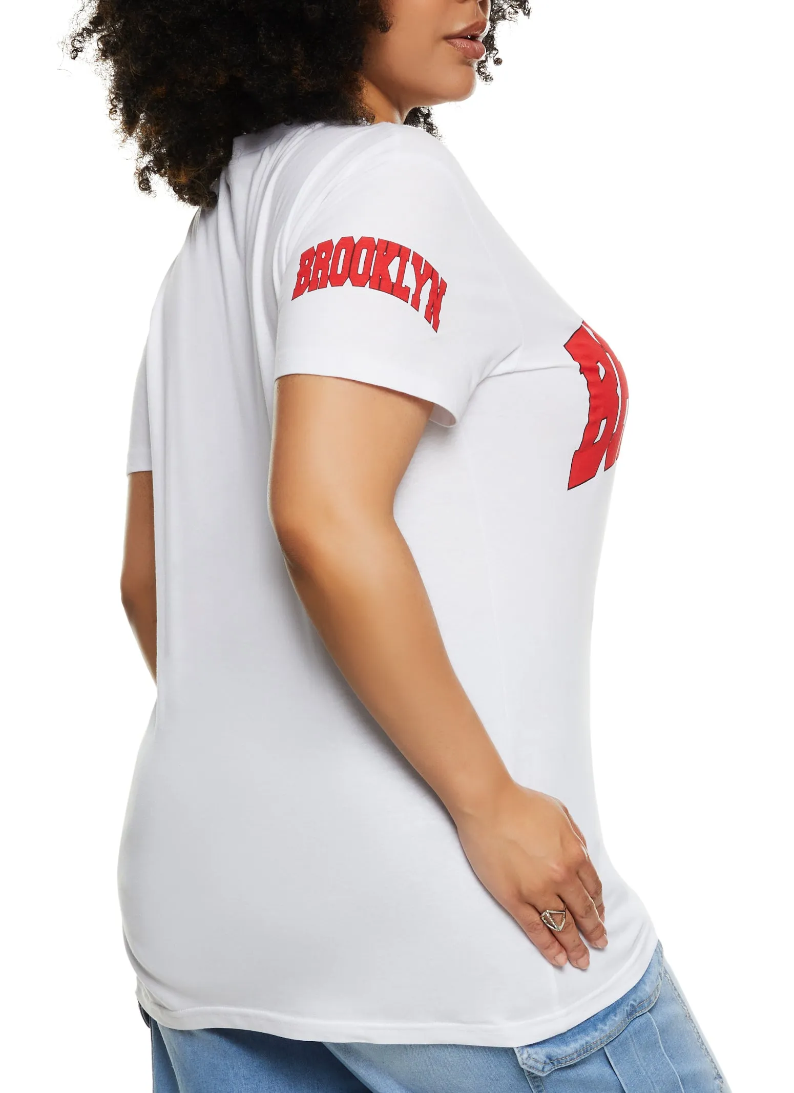 Plus Size Brooklyn New York Short Sleeve Graphic Tee sold by Rainbow product image thumbnail 3