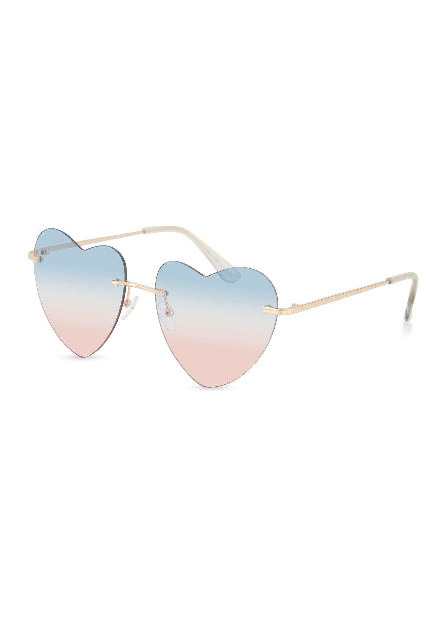 Heart Rimless Sunglasses sold by Rainbow product image thumbnail 2