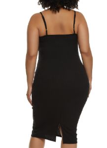 Plus Size Scoop Neck Cami Midi Dress sold by Rainbow